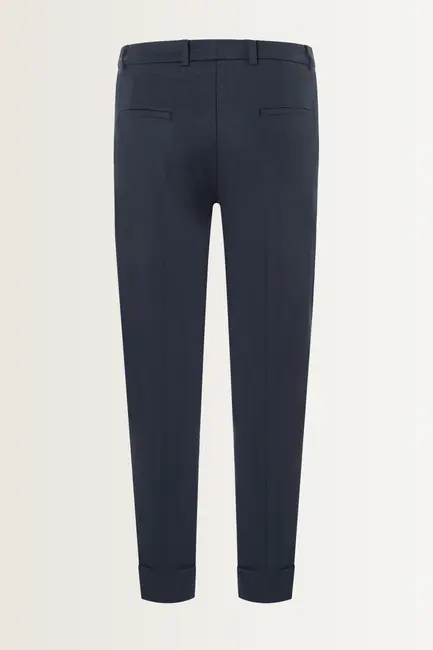 Slim fit pantalon met omslag Krystal Cambio
