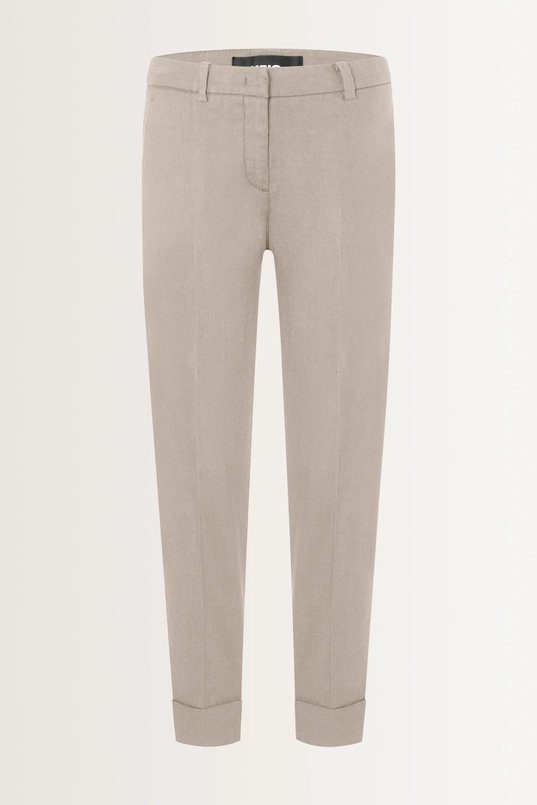 Slim fit pantalon met omslag Krystal Cambio