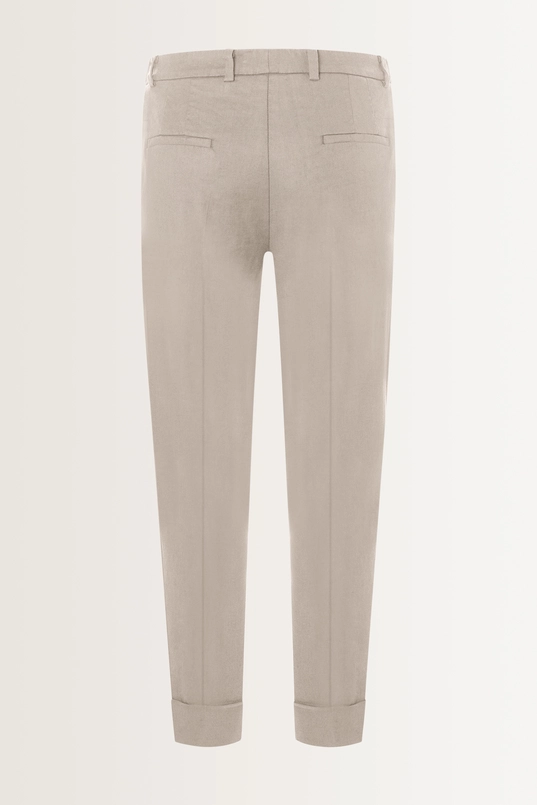 Slim fit pantalon met omslag Krystal Cambio