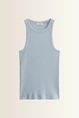 Slim fit ribtop in katoen-modal Marc O'Polo