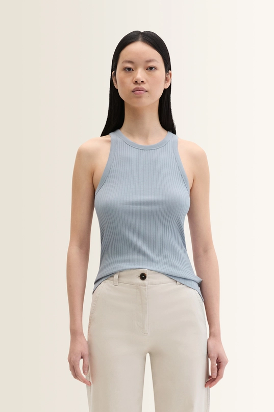 Slim fit ribtop in katoen-modal Marc O'Polo