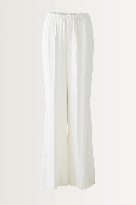 Slip-on broek met lichte glans OUI