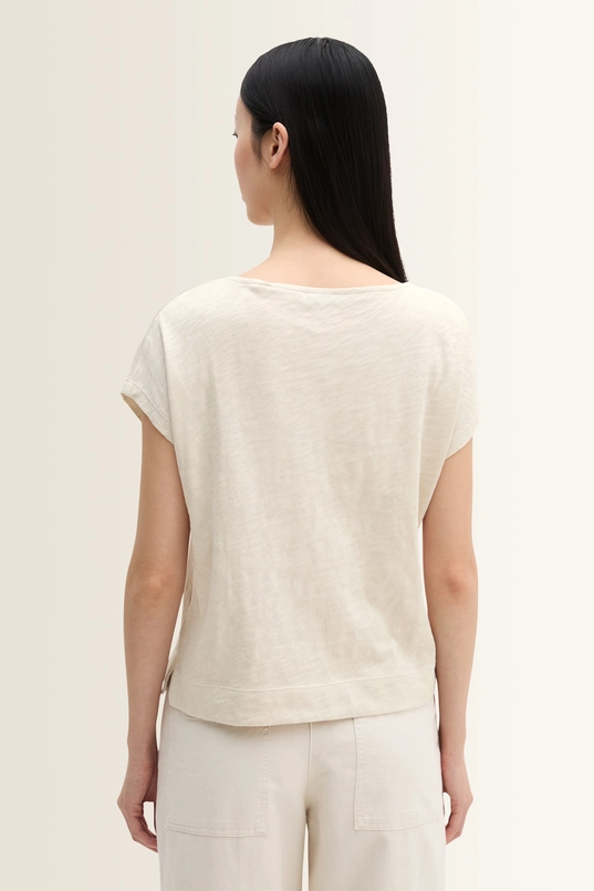 Slub jersey T-shirt biologisch katoen Marc O'Polo