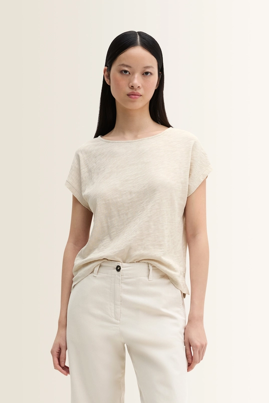 Slub jersey T-shirt biologisch katoen Marc O'Polo