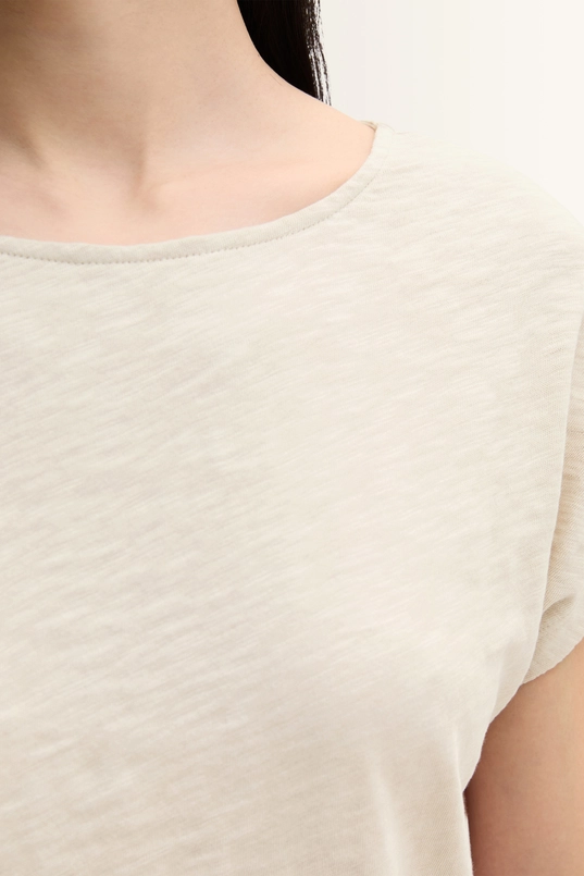 Slub jersey T-shirt biologisch katoen Marc O'Polo