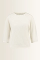 Slub jersey top met plooidetail op de mouwen