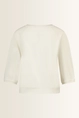 Slub jersey top met plooidetail op de mouwen