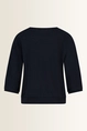 Slub jersey top met plooidetail op de mouwen