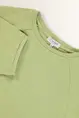 Slub jersey top met plooidetail op de mouwen