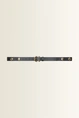 Smalle leren riem met bolvormige studs