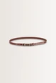 Smalle riem met goudkleurige bit-gesp