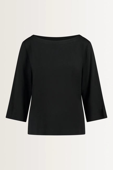 Soepele blouse met splitjes
