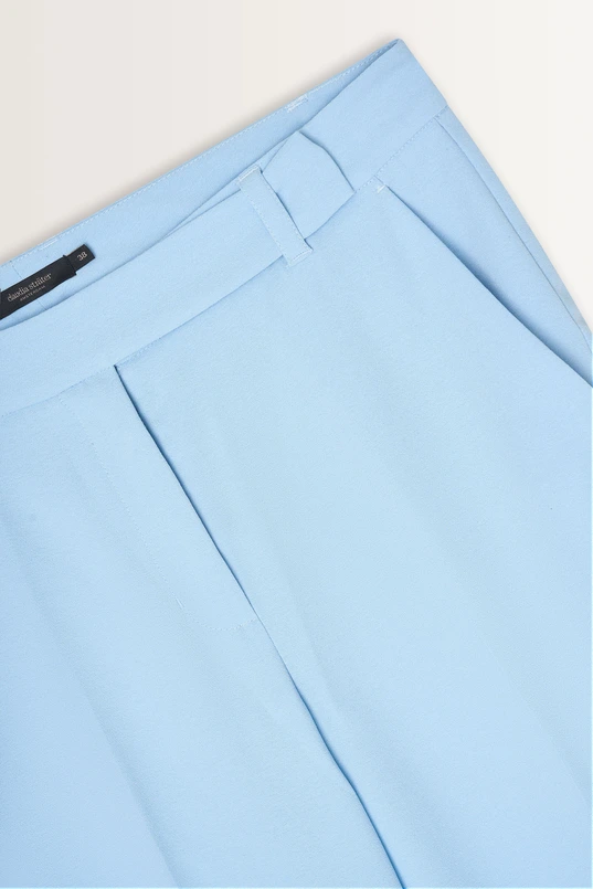 Soepele pantalon met persvouwen