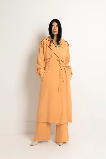 Soepele trenchcoat