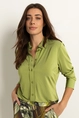 Soepelvallende blouse klassieke kraag