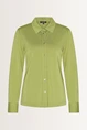 Soepelvallende blouse klassieke kraag