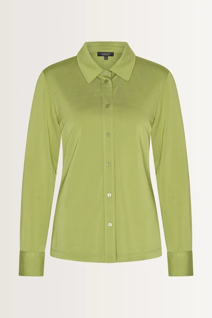 Soepelvallende blouse klassieke kraag
