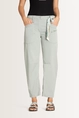 Soepelvallende broek met shawldetail Ocean Cambio