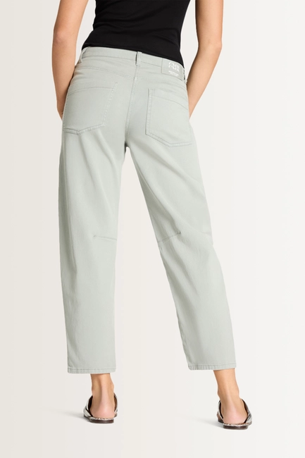 Soepelvallende broek met shawldetail Ocean Cambio