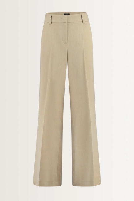 Soepelvallende pantalon met ceintuurlussen