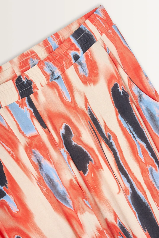 Statement broek met grafische print