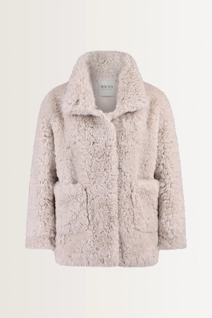 Statement faux fur jas MAURA