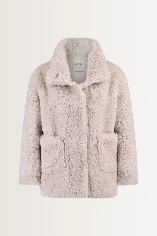 Statement faux fur jas MAURA