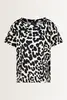 Statement top met dierenprint Monari