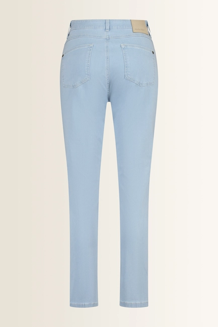 Straight fit jeans met siernaad
