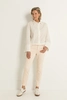 Straight fit jeans met verticale naad