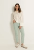 Straight fit jeans met verticale naad