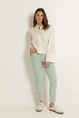Straight fit jeans met verticale naad