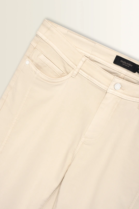 Straight fit jeans met verticale naad