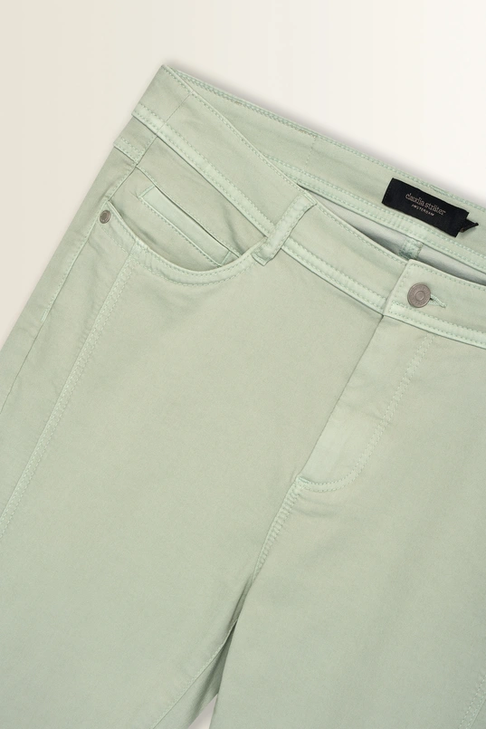 Straight fit jeans met verticale naad