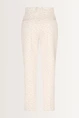 Straight jacquard pantalon