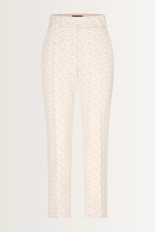 Straight jacquard pantalon