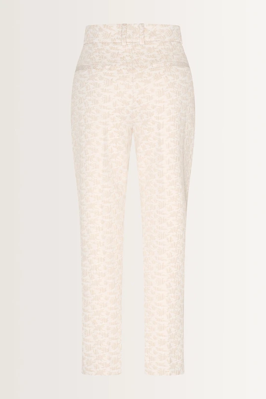 Straight jacquard pantalon