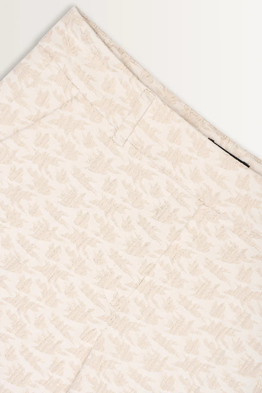 Straight jacquard pantalon