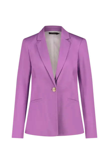 Stretch blazer katoen