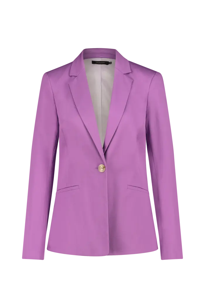 Stretch blazer katoen