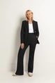Stretch denim blazer