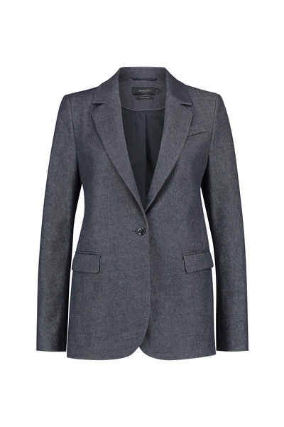 Stretch denim blazer