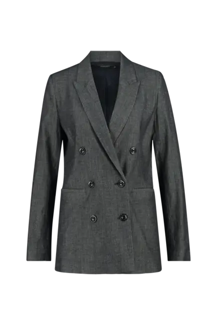Stretch denim blazer