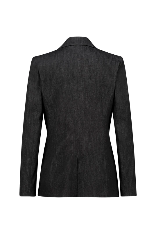 Stretch denim blazer