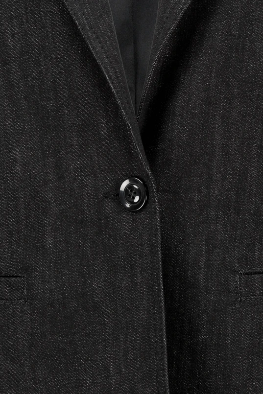 Stretch denim blazer