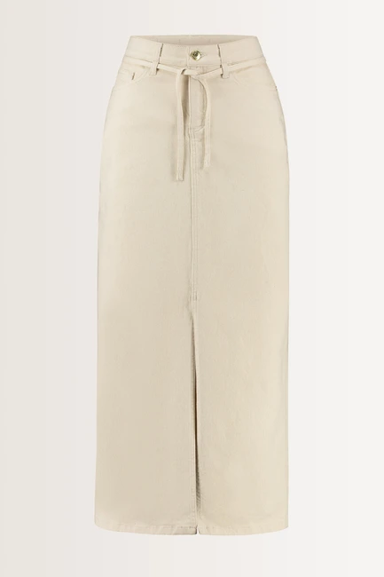 Stretch denim maxi rok