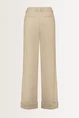 Stretch pantalon met omslag