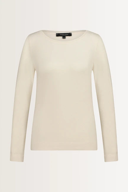Stretch top met lange mouwen