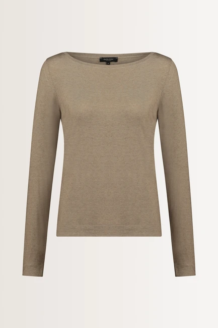 Stretch top met lange mouwen