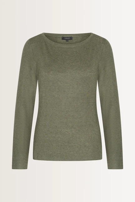 Stretch top met lange mouwen